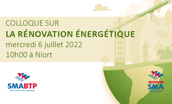 🟩 [𝐑𝐞́𝐧𝐨𝐯𝐚𝐭𝐢𝐨𝐧 𝐞́𝐧𝐞𝐫𝐠𝐞́𝐭𝐢𝐪𝐮𝐞] La fondation Excellence SMA donne rdv aux entreprises et artisans de la construction pour un 𝐜𝐨𝐥𝐥𝐨𝐪𝐮𝐞 sur la rénovation énergétique le 6 juillet à Niort. Inscription : actito.be/wf/200149/274/…