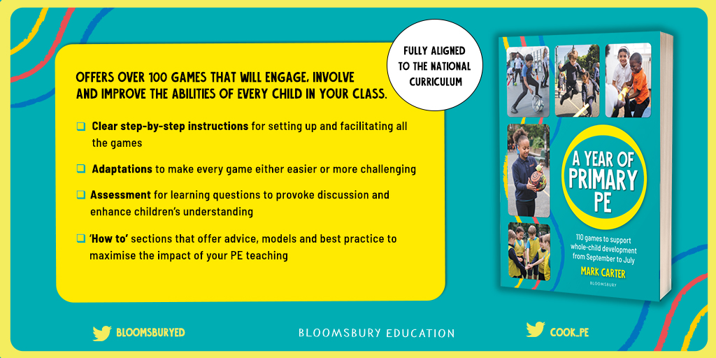 🌟GIVEAWAY 🌟
To celebrate one week since publication!

📗Win a copy of 'A Year of Primary PE'
📗110 games to support whole-child development from Sept to July

🤸🏽‍♀️RETWEET TO ENTER
🤸🏽‍♀️Closes Fri 17th June 9pm

#primaryPE #giveaway 
bloomsbury.com/uk/year-of-pri…