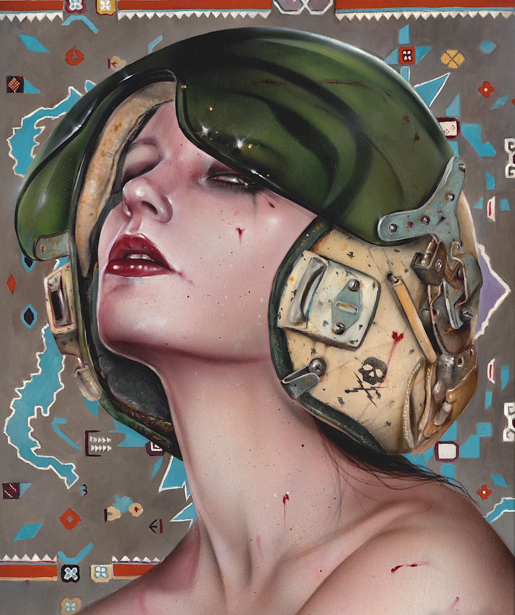 NEW ‘TOP GUN’ 2022 For <a href="/beinArtGallery/">Beinart Gallery</a> Small Works show this Sat! For early bird inquiries please email: info@beinart.org // Full details &amp; collector preview now posted up Beinart.org #topgun #art #brianviveros #beinartgallery #Australia #girlpower