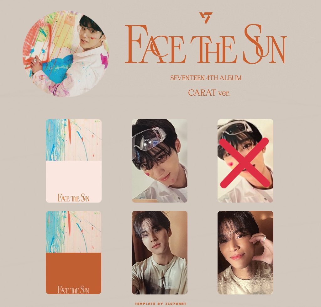 Ijhksy's tweet photo. [HELP RT] WTT MY 🇲🇾 ONLY

Seventeen FACE THE SUN carat ver

Have - 1st &amp; 2nd
Want - 3rd pic unmarked 

DM if you have and want to trade
Can meet up @ ITS popup store 🥹🥹
#pasarseventeen #pasarSVT https://t.co/9eF6xUGIpn