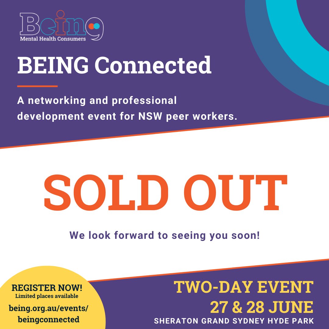 BEINGMHC's tweet photo. We are completely overjoyed with the interest and responses we have had for the inaugural #BEINGConnected event. It has now completely sold out in under two weeks of being announced!
A huge thank you to everyone who is attending and we can’t wait to welcome you all soon. https://t.co/oqmx4TqDbI
