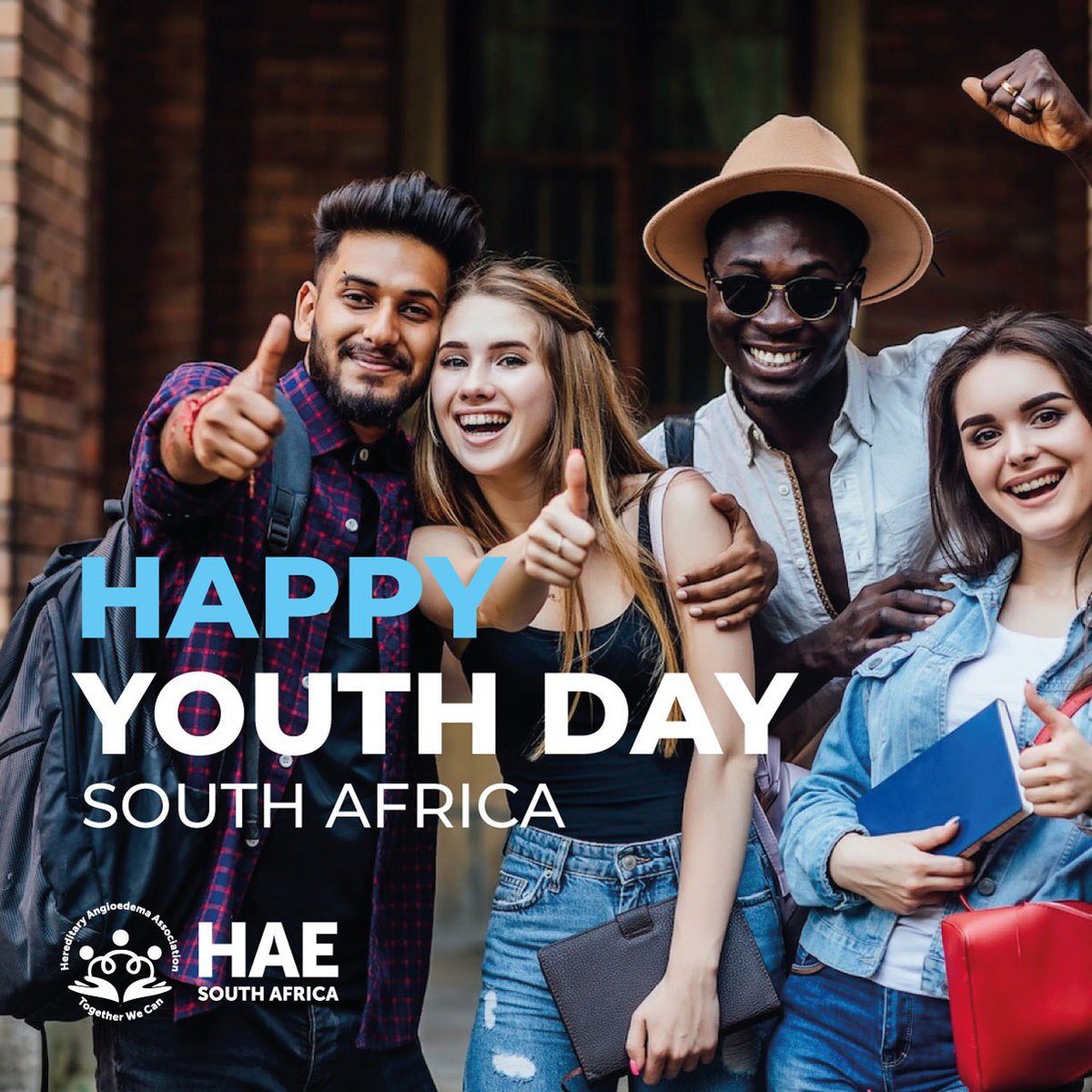HAE_SouthAfrica's tweet photo. Happy Youth Day South Africa 🇿🇦💙💚💜

#knowhae #haeawareness #livingwithhae #livingwithhereditaryangioedema #hereditaryangioedema #haewarrior #hereditaryangioedemaawareness #haesouthafrica #hereditaryangioedemasouthafrica #rarediseasessa #rarediseasesawareness https://t.co/VezUfGZBXX