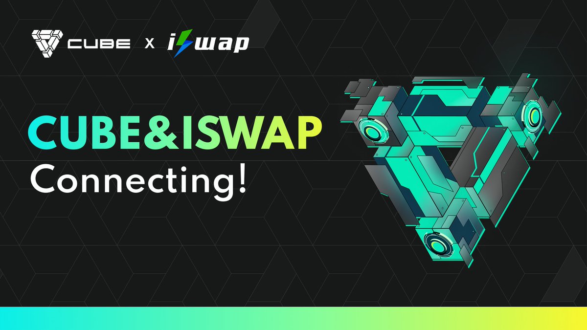 iSwapers! We are now connecting to Cube Network! Coming in days! Use iSwap or iSwap's partner channel to transfer your assets to Cube chain, then you could join more events! @Cube0x #iSwap #Cube #Cubechain