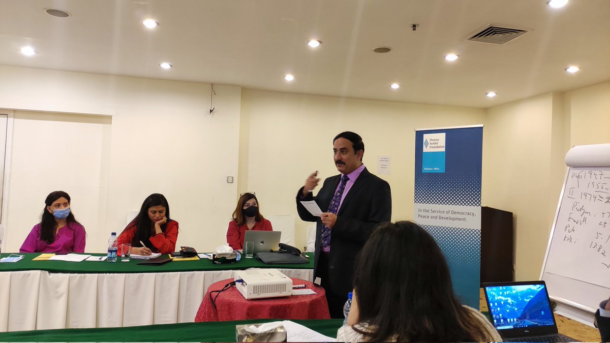 HSF_Pakistan's tweet photo. Decentralisation, sharing of powers and responsibilities is vital for #GoodGovernance in #Pakistan - Mr. @ChandioJami during @Asia_HSF's Training of Training on #DemocraticDevolution https://t.co/sTdGwkwJFd