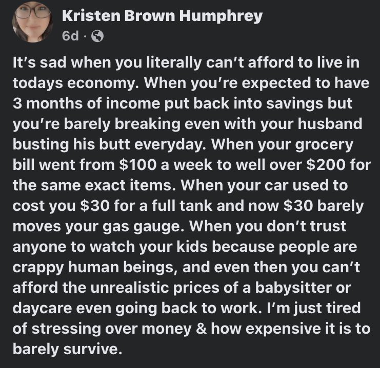 CynthiaRoach73's tweet photo. #InflationCrisis #CostOfLivingCrisis https://t.co/UfSNLUG93I