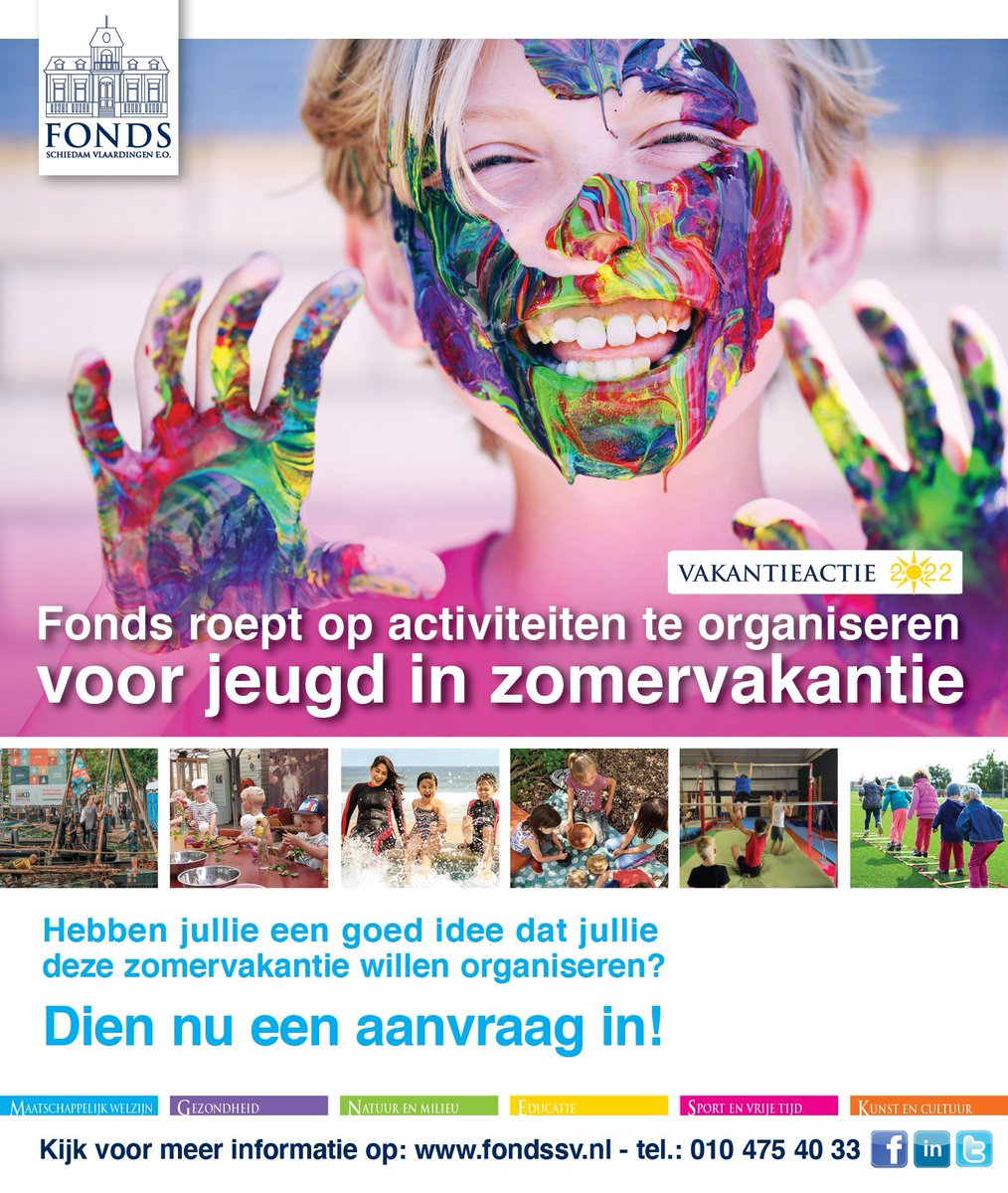 Het is nog tot en met ❶❼ 🅹🆄🅽🅸 mogelijk om een aanvraag te doen voor de Vakantieactie. Nog maar 2 dagen dus! Meer informatie is te vinden op fondssv.nl/vakantieactie-…