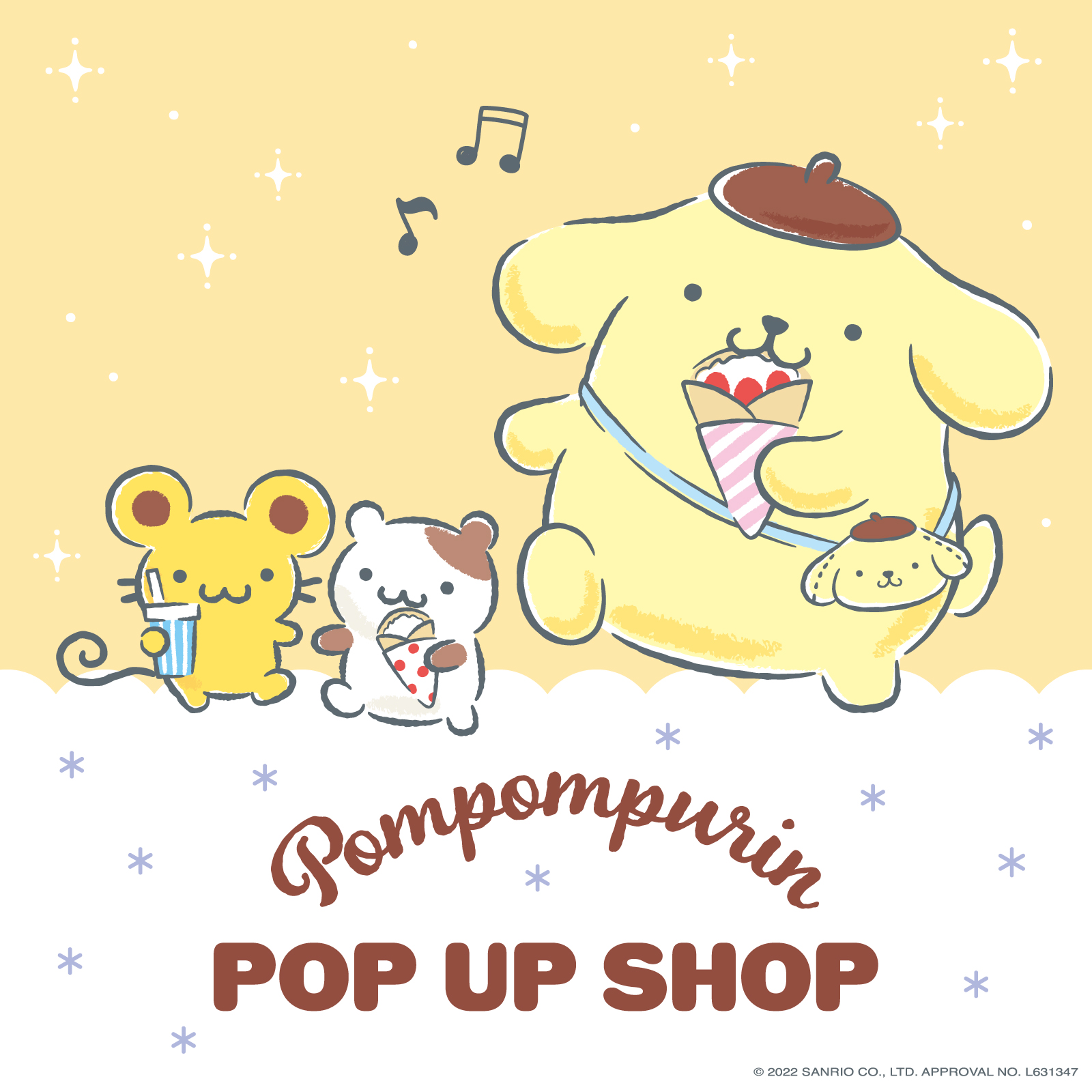 【POP MART】サンリオフィギュア Sanrio ポムポムプリン ショ袋付き 新品未使用】 サンリオキャラクターズ チョコボックス ボックス