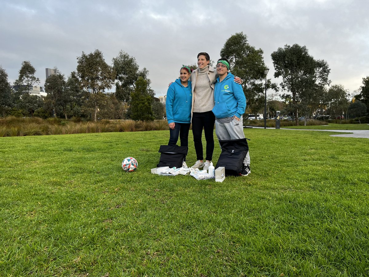 Some afternoons are great. 

Today, <a href="/stotty_13/">Rebekah Stott</a> met some of <a href="/CanteenAus/">Canteen Australia</a>’ young people before jetting off for <a href="/NZ_Football/">New Zealand Football 🇳🇿</a> duty. 

She’s teamed up with Canteen to distribute her beat it. bags to young cancer patients around Australia.

Thanks to <a href="/OptusSport/">Optus Sport</a> for coming down.