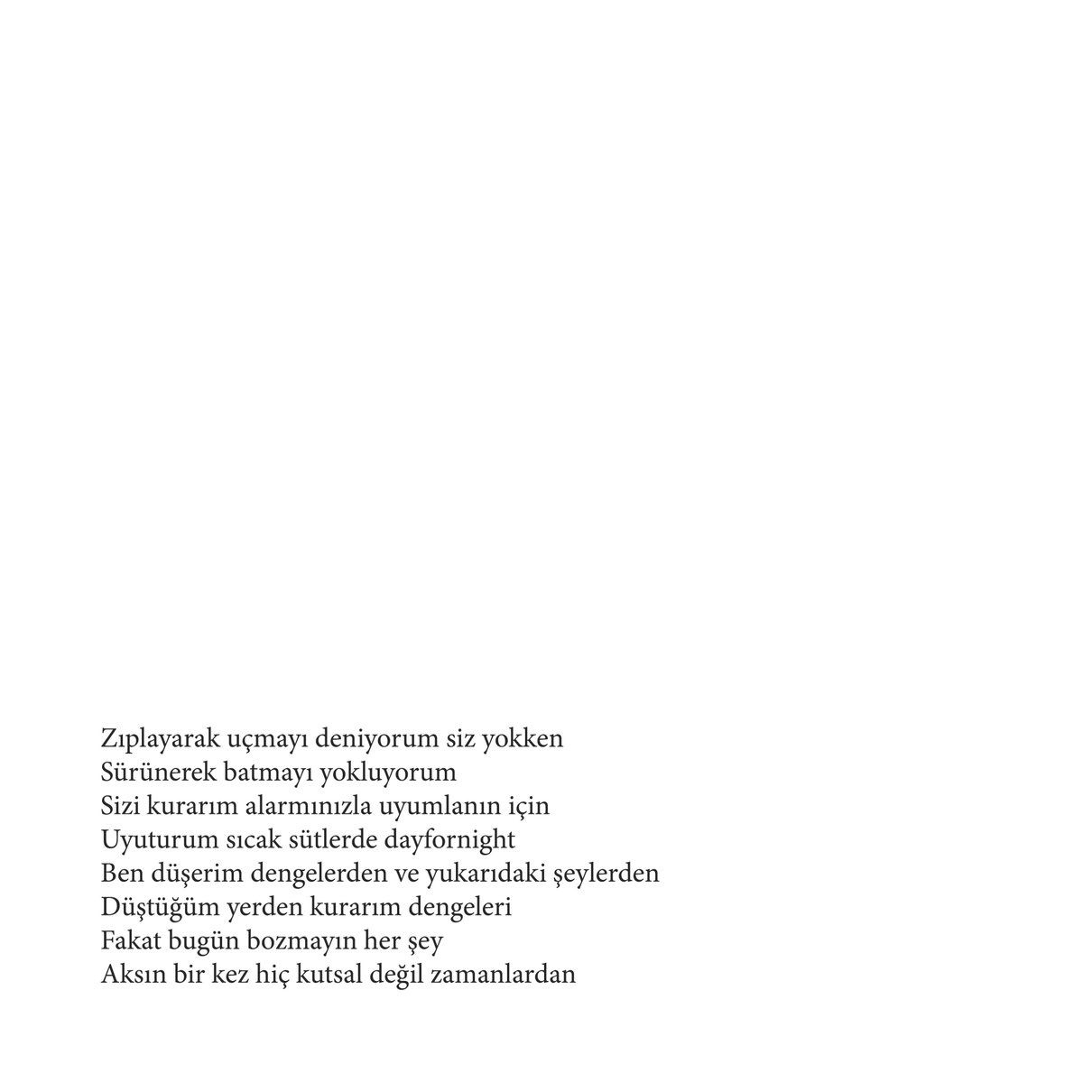 SiirVersus's tweet photo. Dilara Elitaş, Mutlak Denge https://t.co/05t7Z08M3Z