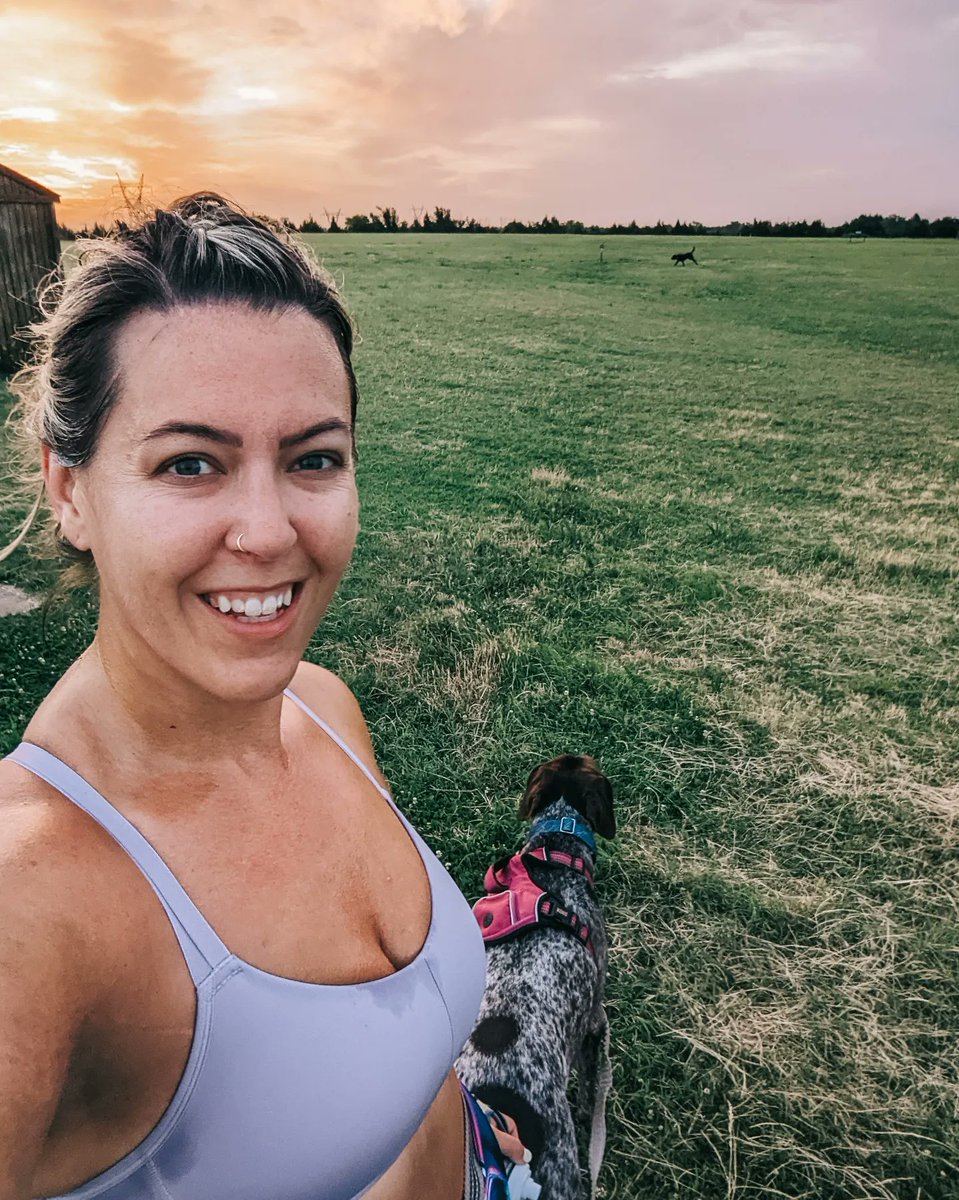 Stephanie Griffioen Mosley (@stephundaunted) on Twitter photo Sticky, sweaty, humid 4.25 sunrise miles with Buck
<a href="/MichelobULTRA/">Michelob ULTRA</a> #ULTRAmarathongiveaway Sticky, sweaty, humid 4.25 sunrise miles with Buck
<a href="/MichelobULTRA/">Michelob ULTRA</a> #ULTRAmarathongiveaway