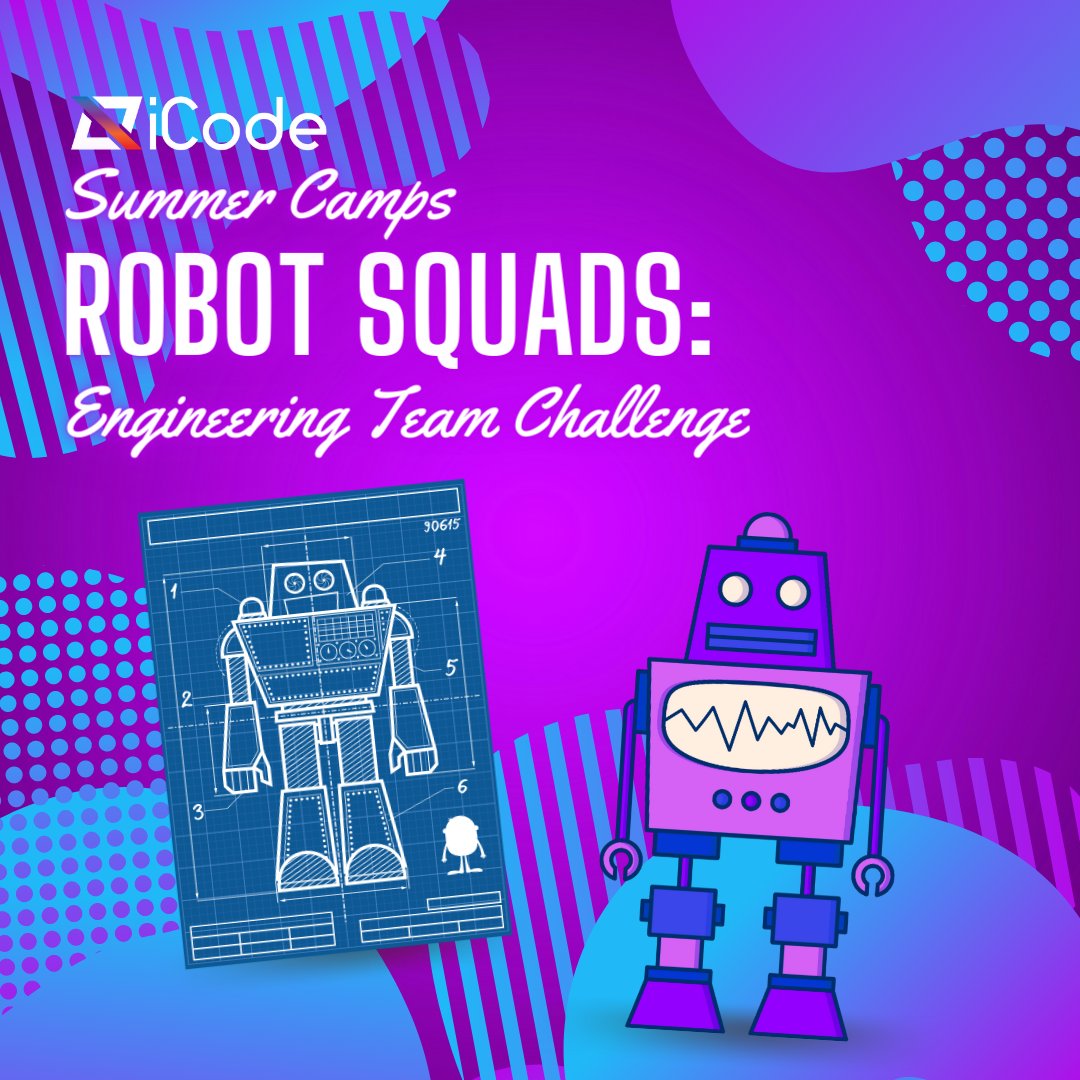 iCodeEdmond's tweet photo. Teamwork makes the dream work! Our Robot Squads: Engineering Team Challenge Camp is all about using programming and teamwork to make something incredible!
We have a few spots open for camp next week! Stop by our Edmond campus for a tour and to sign up.
#iCodeEdmond #iCode https://t.co/Pj06aTYNi0