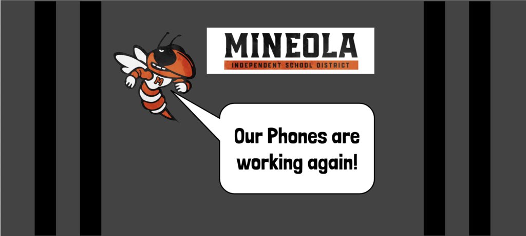 mineolaelem's tweet photo. Our phone lines are working again!  Thank you for your patience as we worked to get them restored. https://t.co/nV051mEFtu
