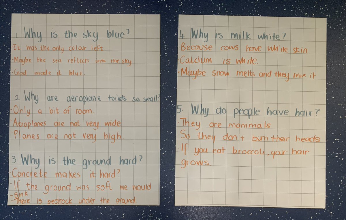 MrsScottBF's tweet photo. Today in RE we listened to a story called Why Is the Sky Blue? We thought of questions about the world and possible answer! @BFS_Watford @HeadBeechfield @MsHussainBF @MissFinchBFS https://t.co/N7xv5wSYYv