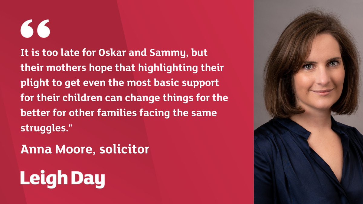 Mothers of teenagers who died following failures in care have called for urgent action by Nadim Zahawi and Sajid Javid to give children with disabilities access to vital support services. They are represented by @annam2341 

leighdaylaw.info/3O0cTqL