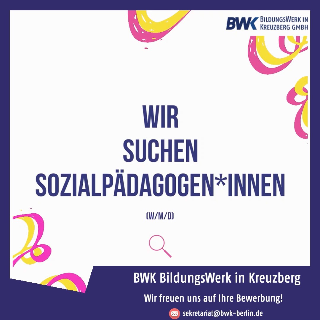 Wir freuen uns auf Ihre Bewerbung! 

Weitere Infos: bwk-berlin.de/das-bwk/jobs-k…
