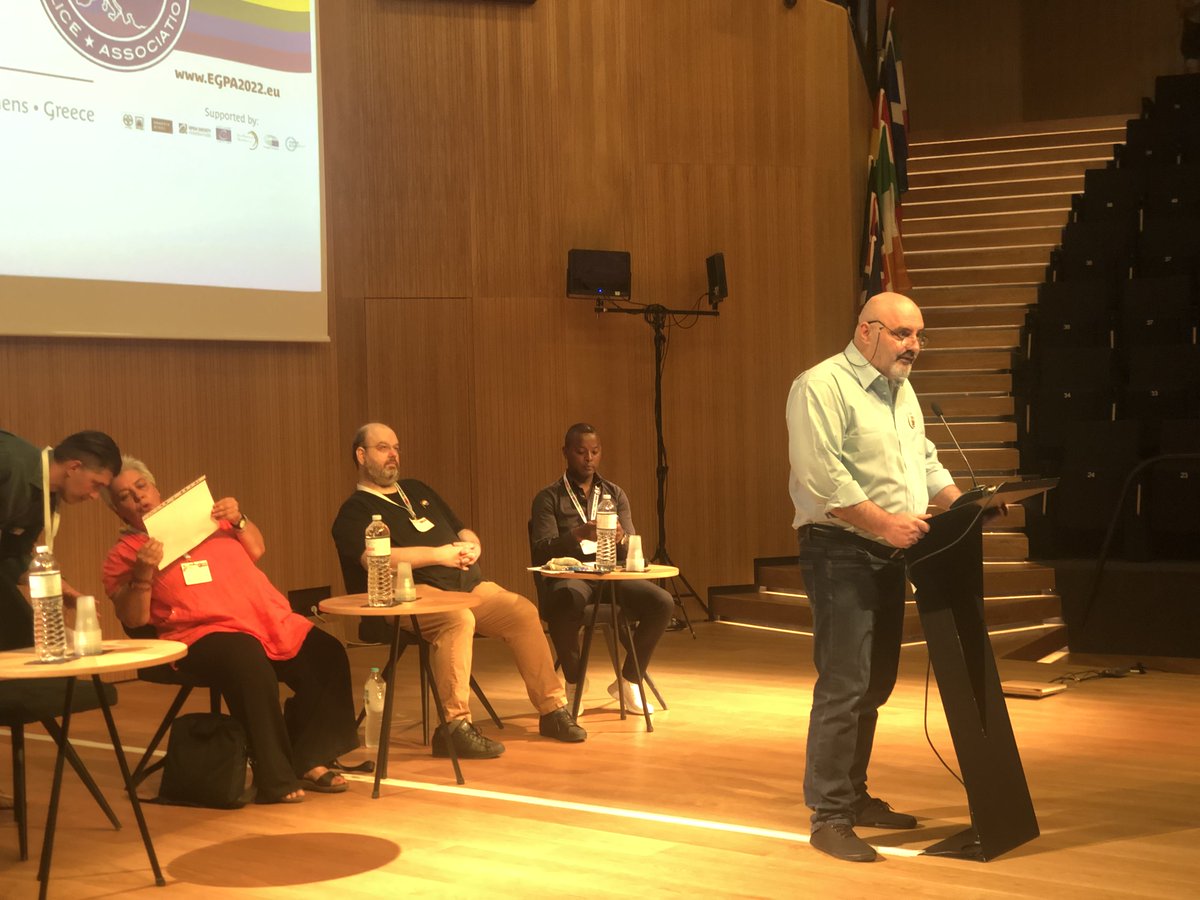 Day 1: Afternoon part 1: Welcome back after lunch. Our conference continues now with inputs from LGBTI and Human Rights NGO’s from Greece to discuss the theme, “Building Bridges with LGBTI NGO’s”.

#EGPA2022