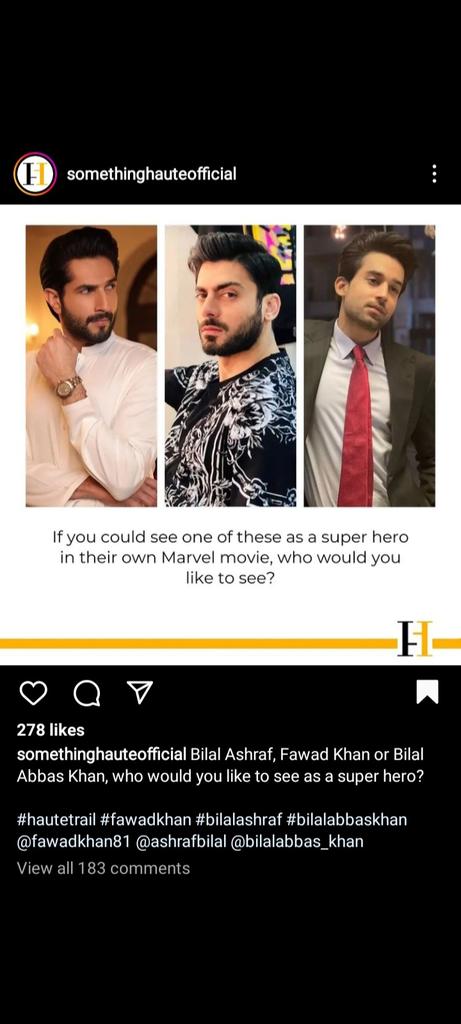 meerub_awan's tweet photo. Bilal Abbas Khan😍♥️for sure😌you guys can check out the comments also🥺♥️♥️ #BilalAbbasKhan ♥️ #somethinghaute https://t.co/CqSjaNOUq6