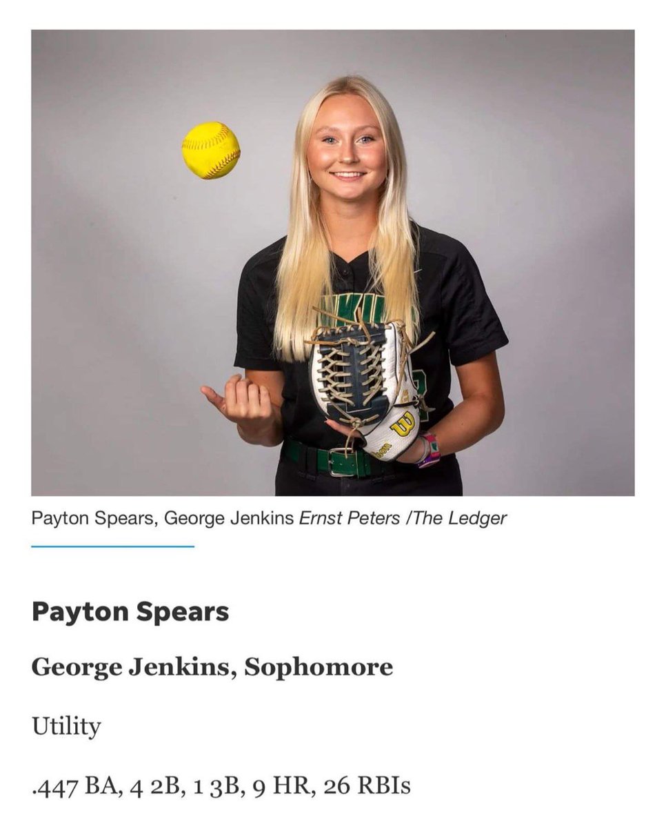 paytonspears5's tweet photo. Thank you to everyone who congratulated me for making all county 1st team, I couldn’t of done it without my Coaches on @WildfirePaulson an on @GJHSsoftball!! #together https://t.co/TtCeCmtXnM