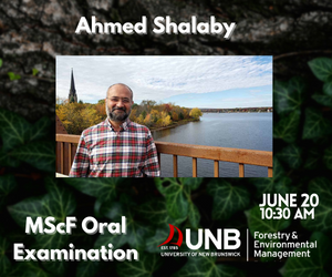 UNB Forestry & Environmental Management (@unbforem) on Twitter photo Presentation Alert: MScF Oral Examination
Springtime Flooding Dynamics in the Upper Wolastoq Basin Based on Regional Climate Model Simulations
Message: foremprograms@unb.ca for the link. #UNBFOREM Presentation Alert: MScF Oral Examination
Springtime Flooding Dynamics in the Upper Wolastoq Basin Based on Regional Climate Model Simulations
Message: foremprograms@unb.ca for the link. #UNBFOREM