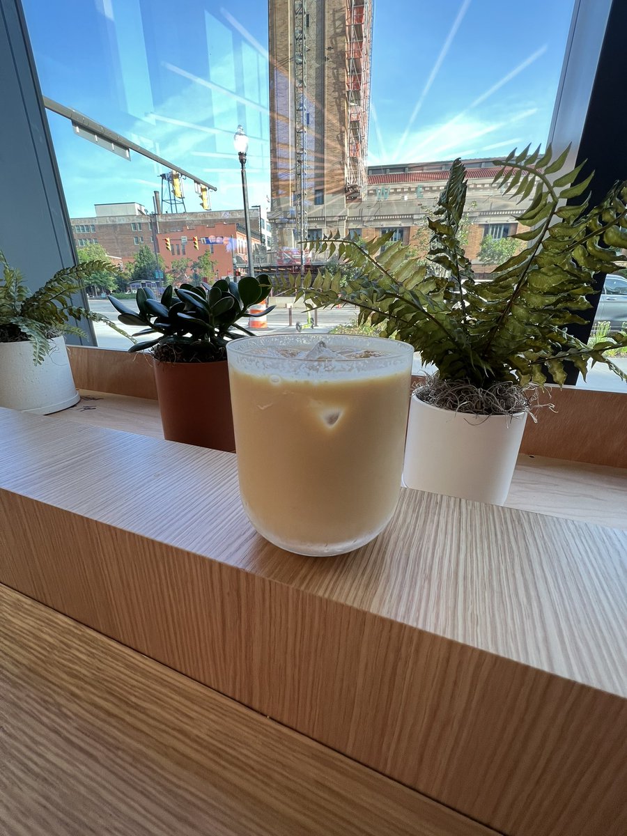 amtillie's tweet image. Went to @EddaCoffee this morning and I rate it A+. Love all the light in the space &amp;amp; the lattes are excellent ☕️☀️

I was also skeptical of the bike racks outside of @IntroCLE, but I can confirm they are U-Lock accommodating.