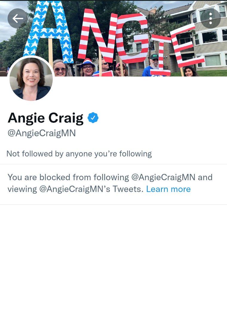 madsenjim's tweet photo. #tcnt
I live in #MNCD2 so I tried to look at my representative's (@AngieCraigMN) tweets but.. https://t.co/TkUhKHKKcU