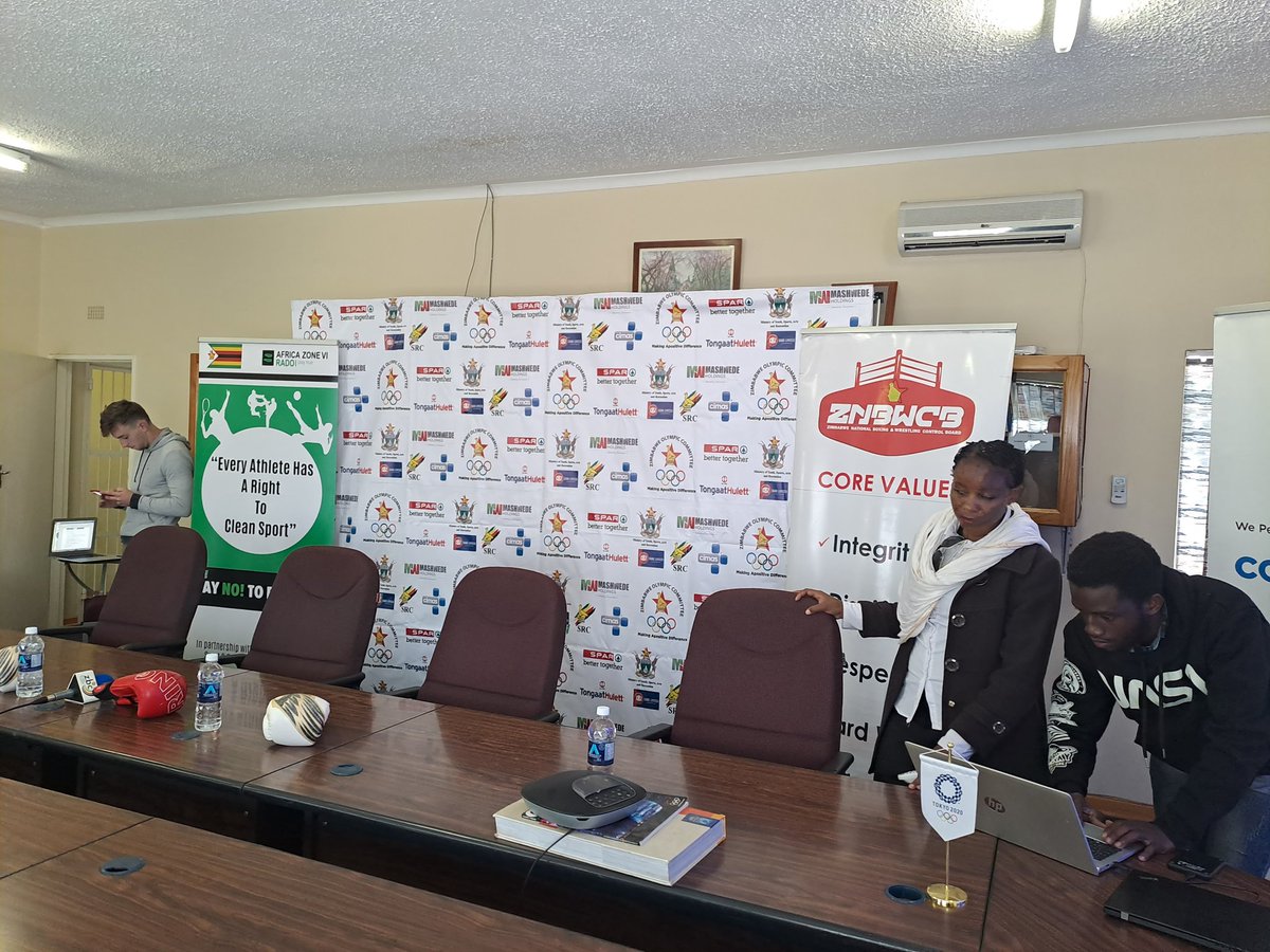 SportsRifle's tweet photo. We are live at the Zimbabwe Olympic Committee and looking forward to a ground-breaking partnership announcement between Zimbabwe National Boxing and Wrestling Control Board and the Zimbabwe Olympic Committee  #SportsRifle https://t.co/ojIrNZLUJm
