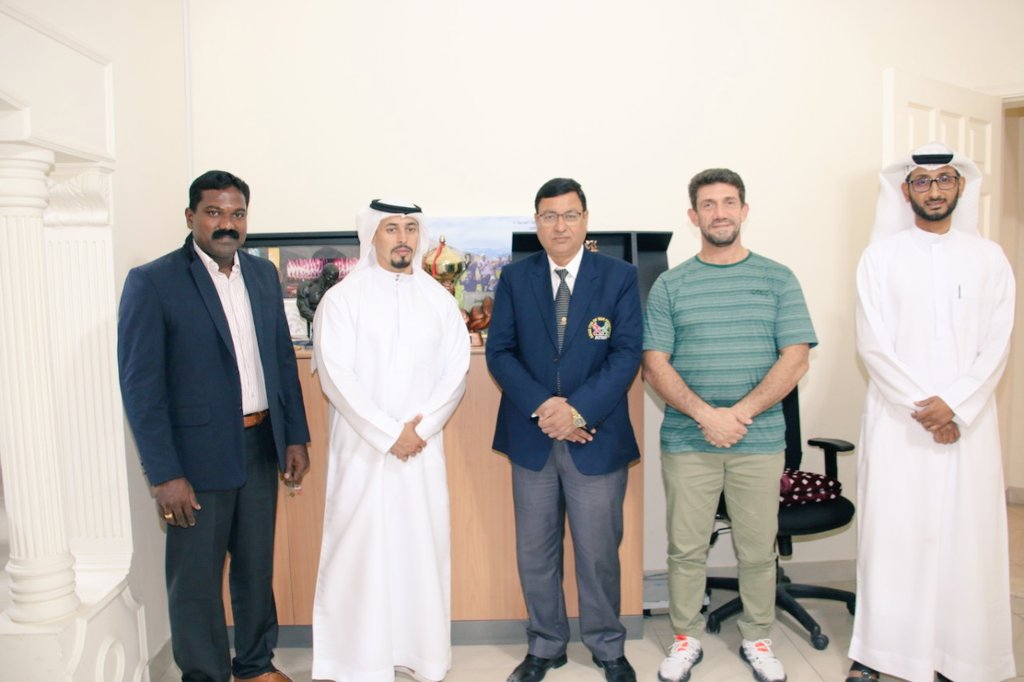 tugofwarindia's tweet photo. Tug of War Federation India Opened a new Chapter of Tug of War UAE . Secretary General TWFI Mr. Madan Mohan visit UAE and  meet with Officers of UAE Sports Body's for Development of Tug of War Sports. https://t.co/vmQhaMQZDM