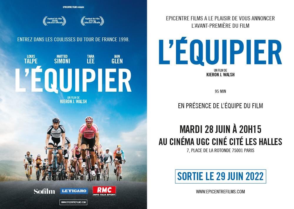 SeriesDeFilms's tweet photo. [#Concours] Tentez de gagner 5 places pour l'avant-première de L'Équipier de Kieron J. Walsh, qui se tiendra le 28 juin à L'UGC Ciné Cité Les Halles en présence de l'équipe du film.
Pour participer, RT+Follow @EpicentreFilms et @SeriesDeFilms, tirage au sort le 24/06.
#LEquipier https://t.co/H36mFKIh7x