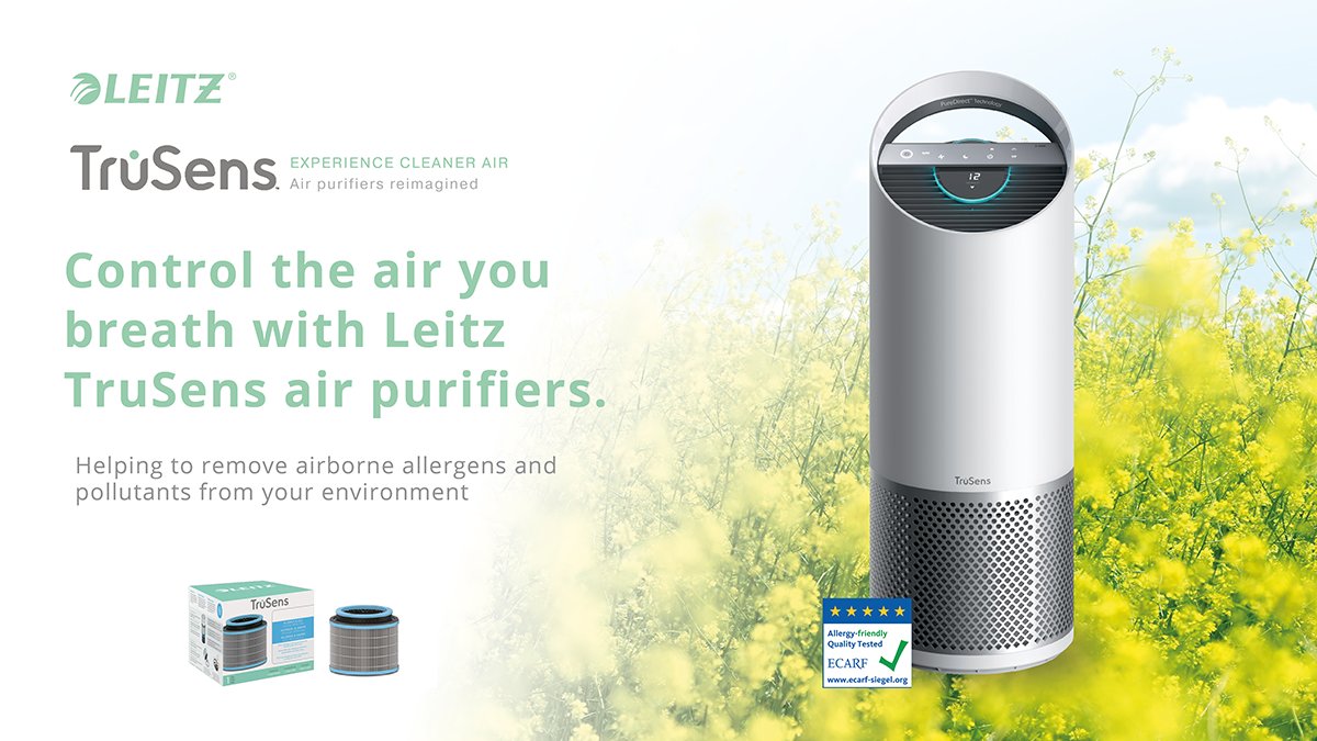 Control the air you breath with Leitz TruSens air purifiers. Helping to remove airborne allergens and pollutants from your environment. #cleanairday bit.ly/3b793O5