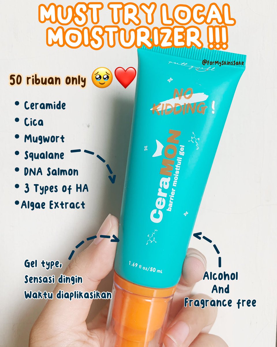 fitaminci's tweet photo. MUST TRY NEW MOISTURIZER LOKAL ‼️

Gimana gak must try kalau dengan harga 50an ribu kalian dapet: 
✅50 ml
✅BPOM, 
✅Packaging GEMAZ nan Hygienis ✅Texture gel sensasi dingin + ingre cakep untuk skin barrier 

♥ Prettywell CeraMON Moisturizer ♥

< A Review > https://t.co/6OiMRmngPP