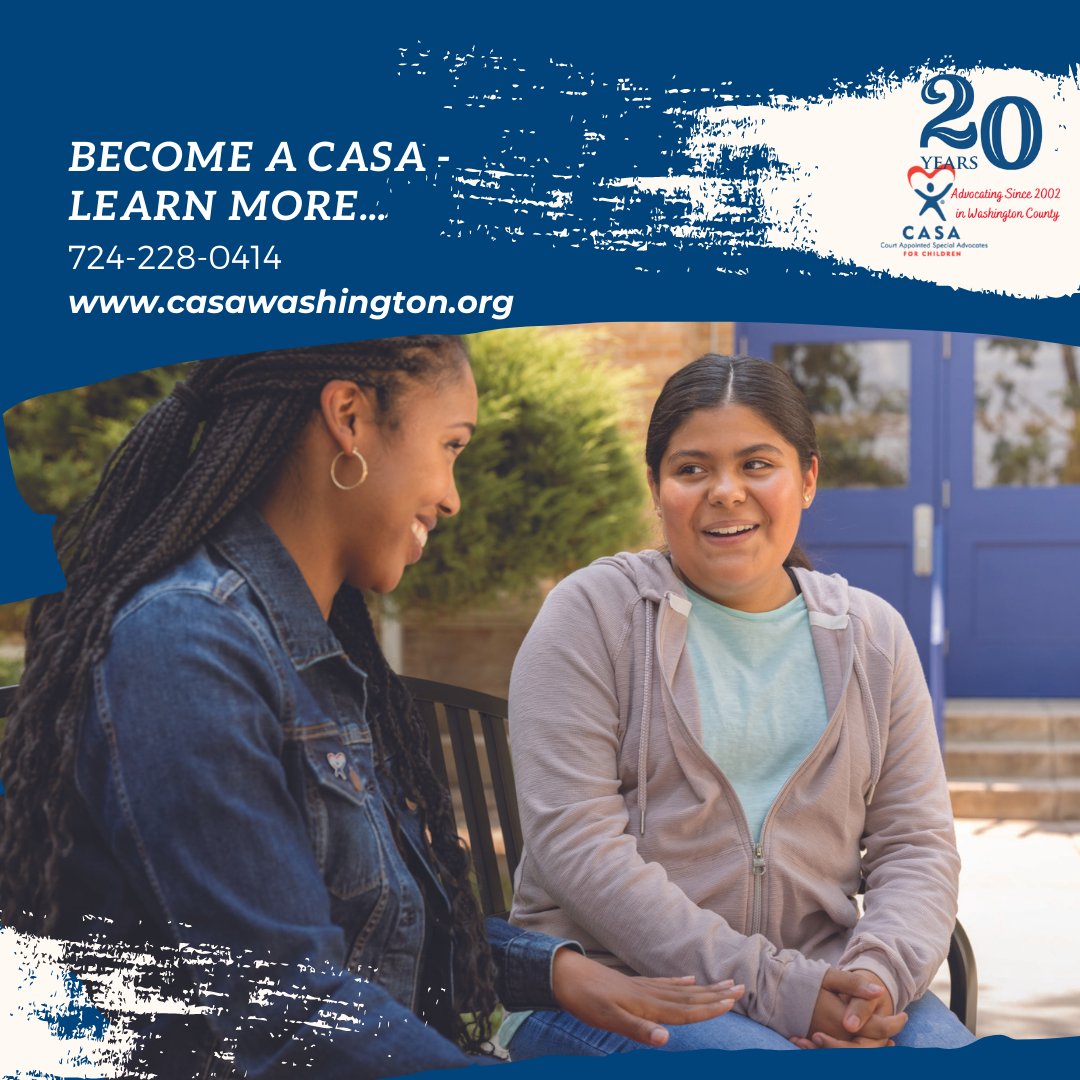 casa_county's tweet photo. It's not too late to join us for tonight's Informational Session at the Monongahela Public Library - 6:15pm. Call 724-228-0414 or email kelley@casawashington.org to RSVP. https://t.co/FK8mSGsV8J