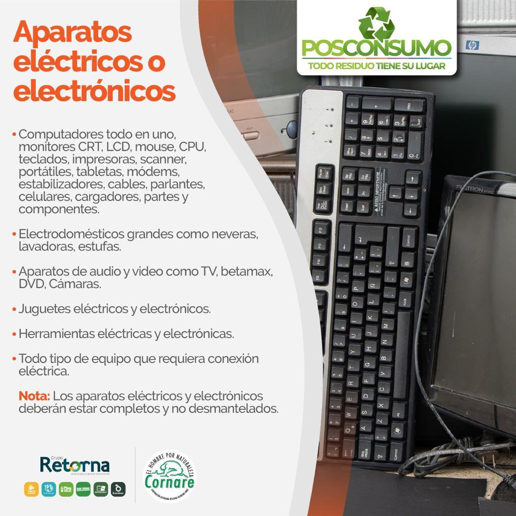 cornare's tweet photo. Junio es el mes del posconsumo!
Separa los aparatos eléctricos y electrónicos que ya no uses para poderles dar una adecuada disposición final. Comunícate con la oficina ambiental o la secretaría de ambiente de tu municipio para que las recojan. https://t.co/Wq2Shw4xW9