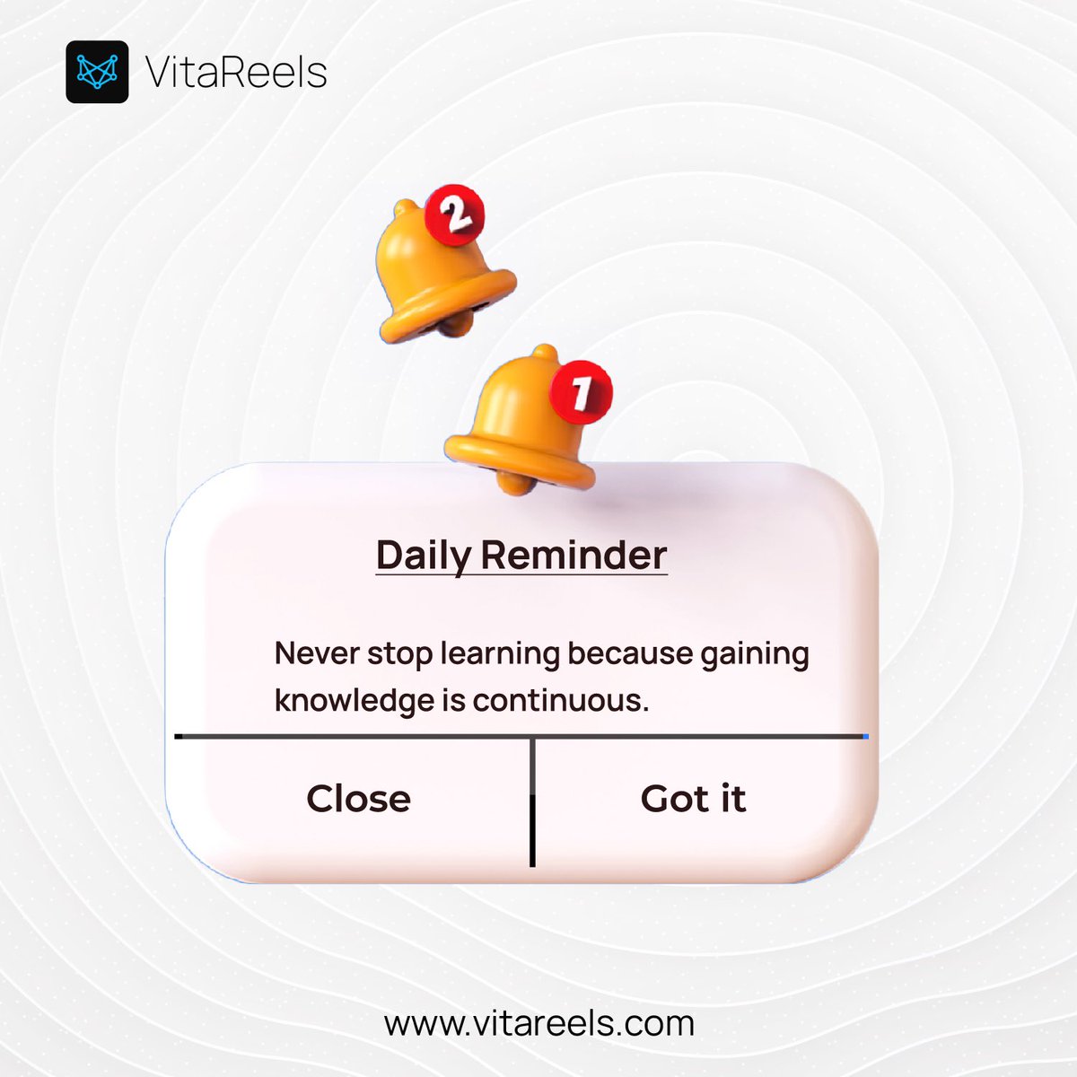 vitareels's tweet photo. This week tip
Never stop learning!
https://t.co/iyKK6o9zdW
#vitareels #techjob #recruiters #dailyreminder #weektip https://t.co/FWHorLGd41