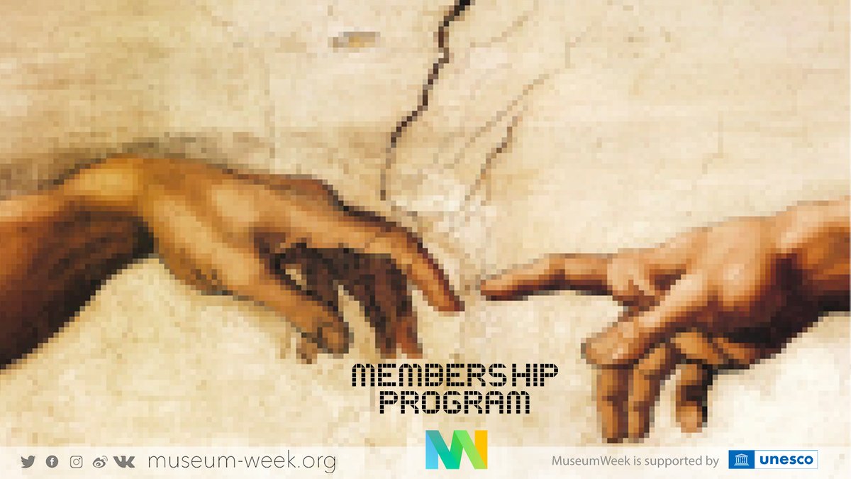 If you're interested into #museumWeek Membership program, let us know!

Talks, workshops, networking, and many other benefits!

forms.gle/gGyV8XwpnBzqHJ…