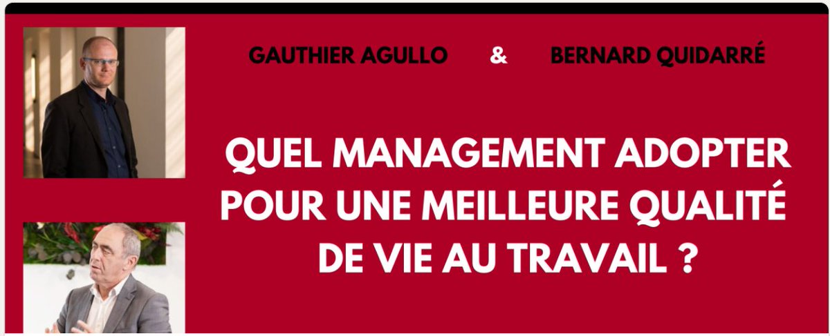 🔵Quel management adopter pour une meiolleure qualité de vie au travail ? 
Webinaire le Jeudi 23 juin à 13h00 
#management #QVT #webinaire
us02web.zoom.us/meeting/regist…