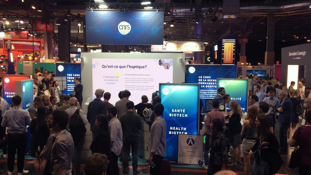 A #Vivatech, passez voir l'espace du <a href="/CNRS/">CNRS 🌍</a> avec ses 12 start-up en :

⚕️ Santé : <a href="/aqemia/">Aqemia</a>, <a href="/Cardiawave/">Cardiawave</a>, <a href="/damae_medical/">DAMAE Medical</a>, <a href="/Genoskin/">Genoskin</a>
♻️ Dév. durable : <a href="/bulane/">Bulane</a>, #Carboneo, #FunCell, <a href="/RoSi71767824/">ROSI Solar</a>
📱 Numérique : <a href="/actronika/">Actronika</a>, <a href="/Alice__Bob/">Alice & Bob</a>, <a href="/Kayrros/">Kayrros</a>, <a href="/NanomadeConcept/">Nanomade</a>

#CNRSinnovation 💡