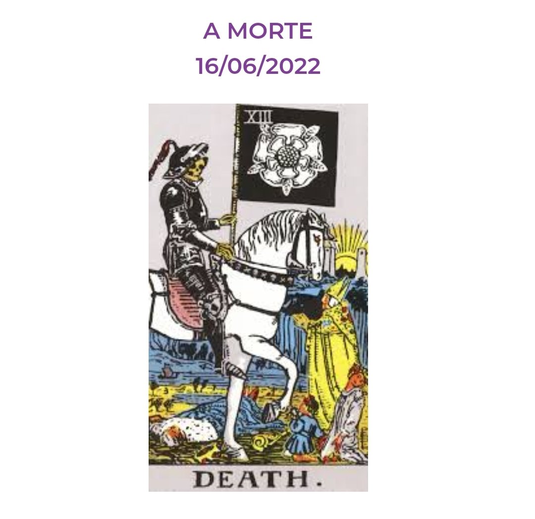 Taroando_'s tweet photo. #AMorte E eu achando que a semana seria menos polêmica e eis que ela surge: A Morte. Também, né, depois de tantas delongas e pensamentos que vão afundo, que buscam saídas e, por vezes, traz a sensação de perda ou de estarmos perdides, é momento de definições importantes. https://t.co/GdtP9qX5Eb