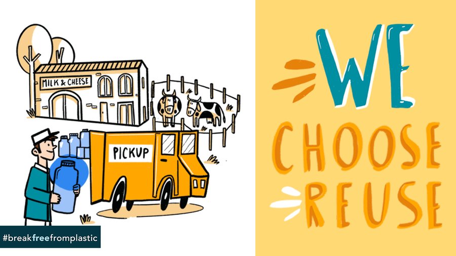 RethinkPlastic's tweet photo. The revision of the EU packaging legislation #PWWD is the perfect chance to switch to #reuse and significantly reduce resource use, waste & pollution. A key tool for this is setting effective #reuse targets - and this #WeChooseReuse paper shows how to! https://t.co/9DnRNNo7YS https://t.co/U0W70aPuvL