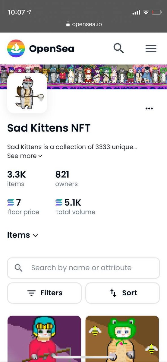 Sad Kitten NFT tweet media