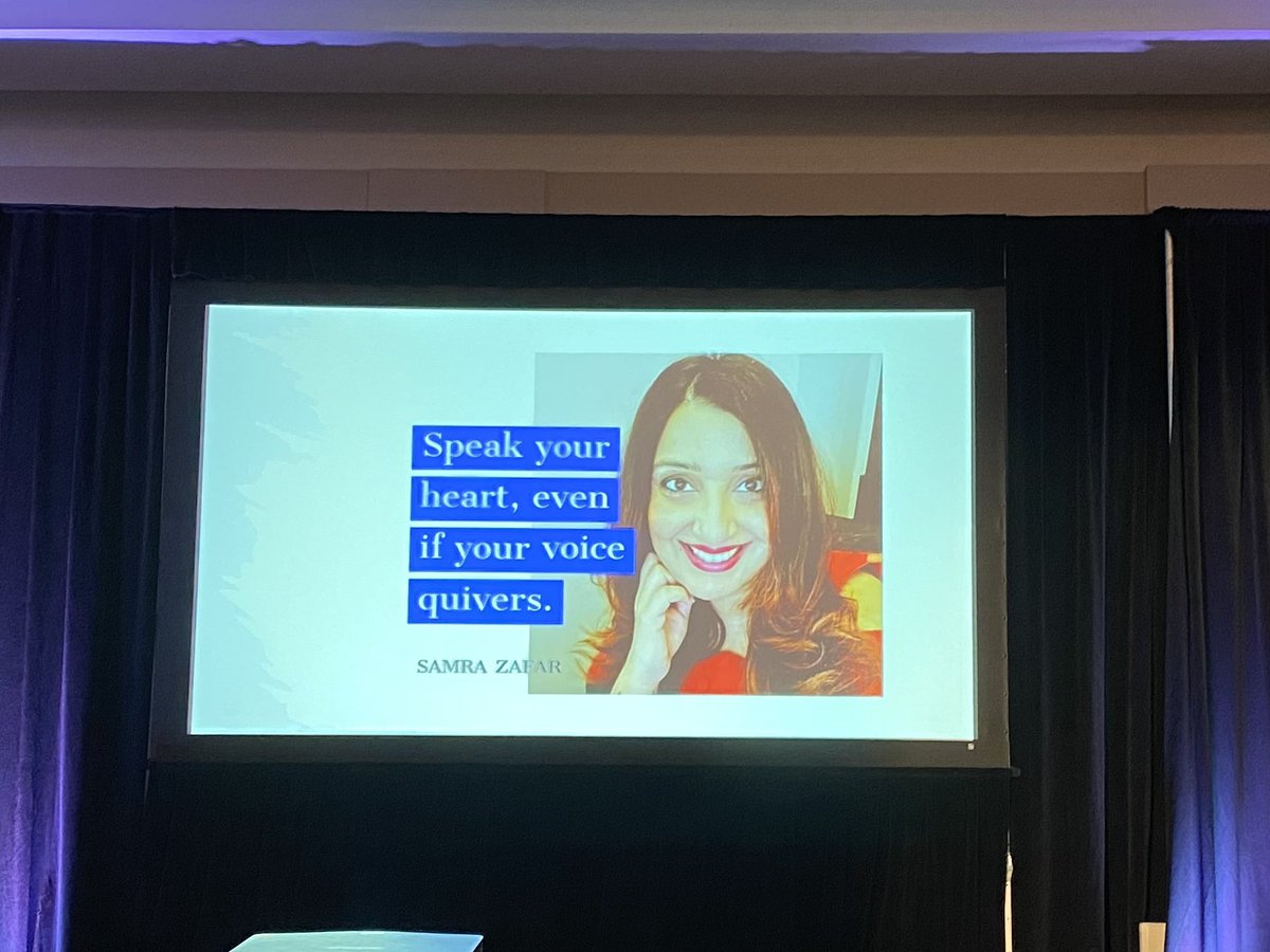 karenpowermcc's tweet photo. Samra Zafar @iamsamrazafar to @MemorialU #PortraitsOfResilience: We deserve compassion, love, acceptance. We need to treat ourselves well. Self care is important. Say no. It’s ok not to be perfect. Fill your cup. Speak your heart, even if your voice quivers. https://t.co/hati8LAyOa