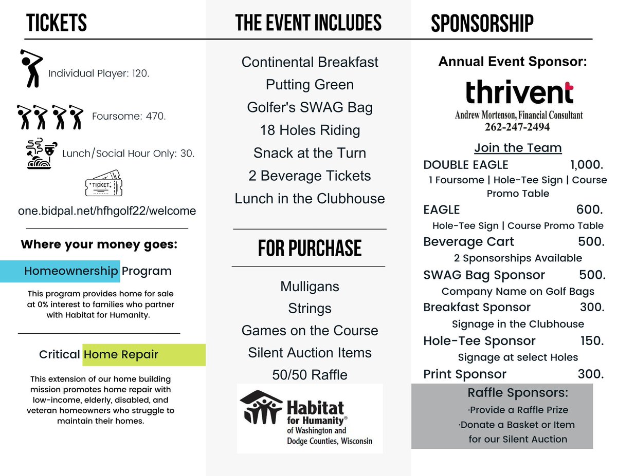 One day more!  Golf Fore Homes 2022, let's raise a HOUSE!
hfhwashco.org/events-3/