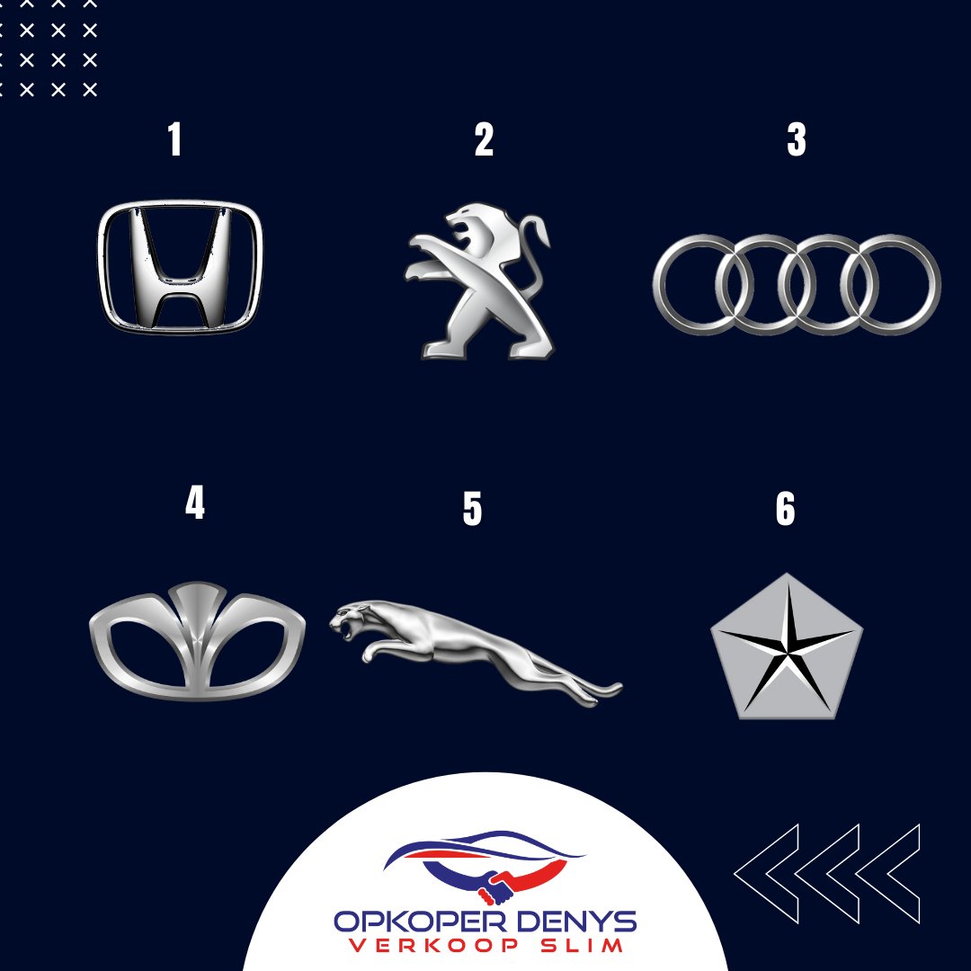 OpkoperDenys's tweet photo. Bent u een echte #autokenner?๐ Laat dan in de comments weten hoeveel logoโs van #automerken u herkent!
โกWist u dat wij #autoโs opkopen? Wij geven een eerlijke prijs en halen de auto bij u op, ongeacht de kilometerstand. Bel direct 0492 07 14 14. https://t.co/2ZOr2BGAFu