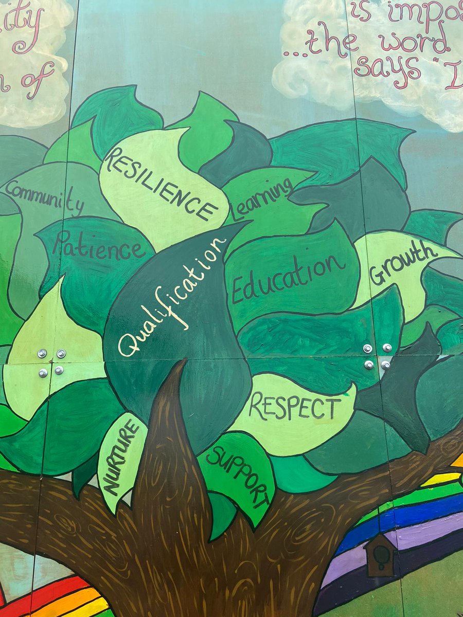 VolNowYouth's tweet photo. Groomsport ICLU completed their Social Action Project,funded by @BBCCiN. They created a mural showing that would show the journey they go through in the centre. This was planned,designed and painted by the students
#socialactionproject https://t.co/l0wjWq98l5