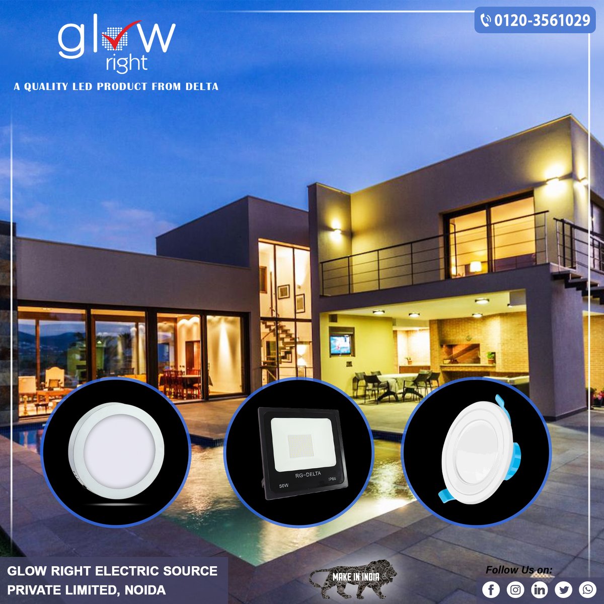 GlowrightIndia's tweet image. Simple yet stylish that's Glow Right Lighting. These lights are wonderful to mix into your inside&amp;amp;outside spaces.
#ledlights 
#lightsolutions 
#glowright