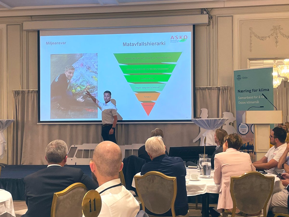 Inspirerende å høre på klimaløsninger fra #MustadEiendom, #Oslobuss og #Asko!👏🏻 

- Oslos klimaarbeid kan kun bli en suksess når vi samarbeider med næringslivet. Og dere som er medlemmer  i NFK er klimaspydspisser, sa <a href="/sirinstav/">Sirin Stav</a> 🌎 
#toppledersamling2022