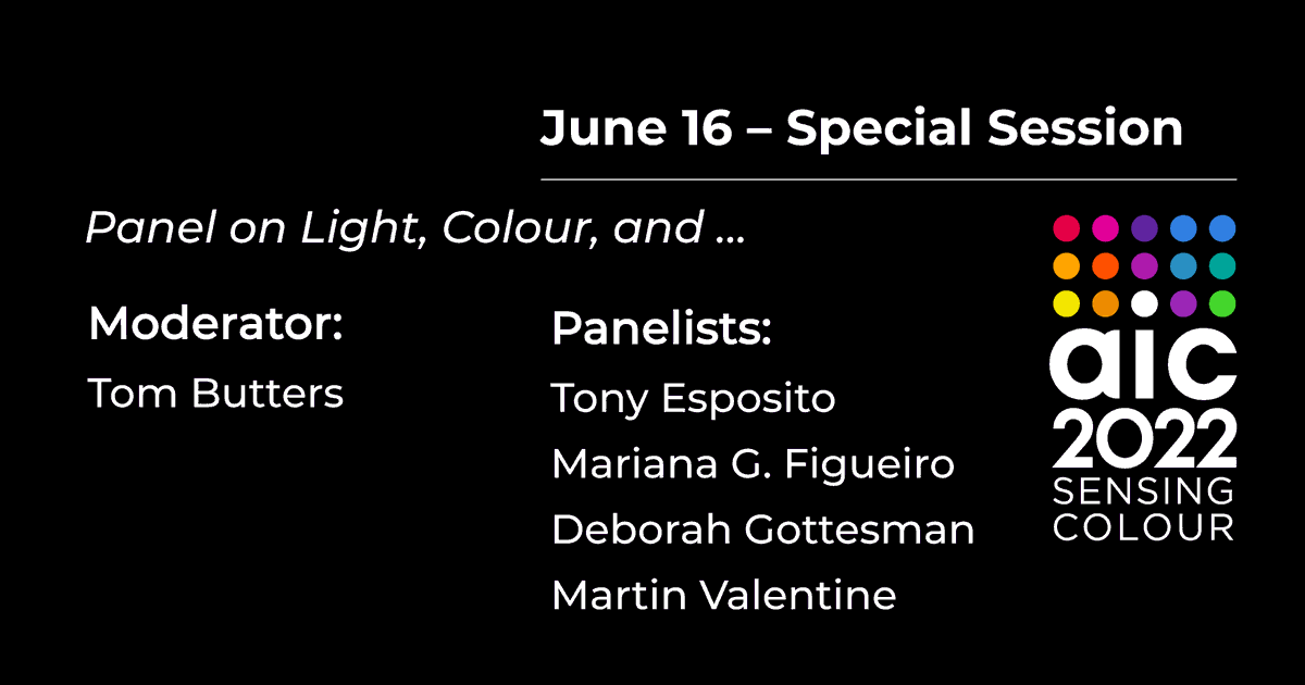 Don't miss this incredible lineup of speakers today, one day passes are still available, join us!

pheedloop.com/aic2022/site/r…

#AIC2022 #colour #color #cancoloursociety #colourevents #CRSCmembership #colourresearch #colourknowledge