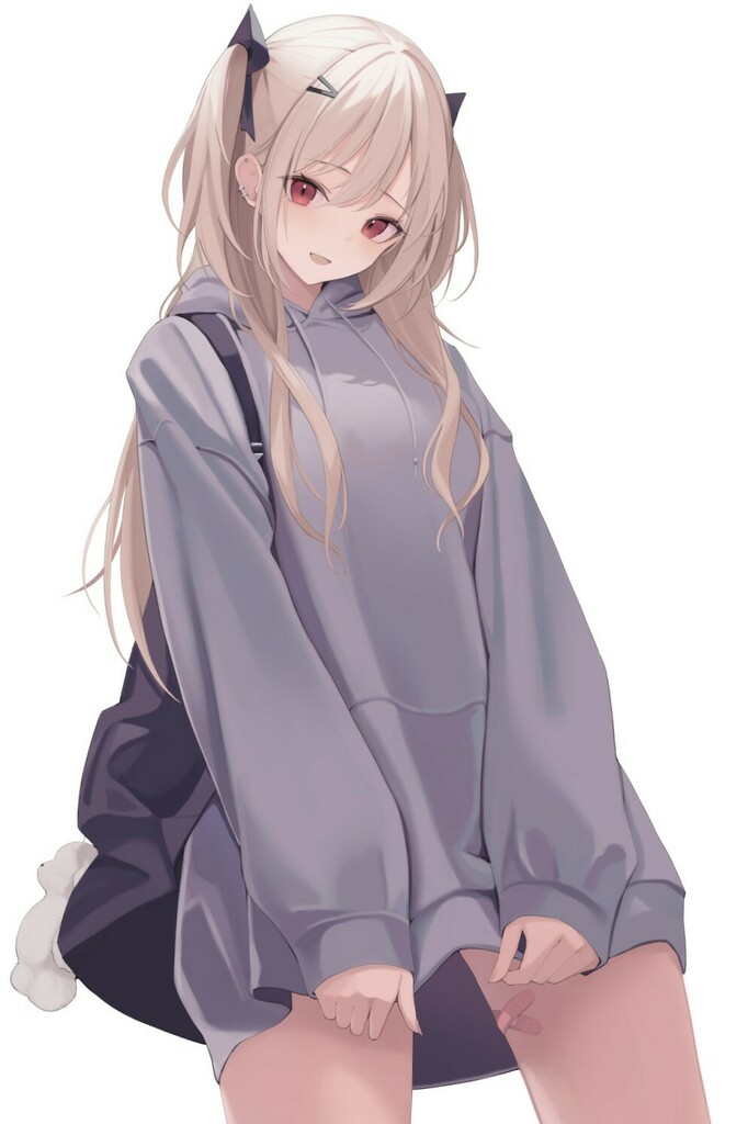 Cute anime hoodie girl HD wallpapers  Pxfuel