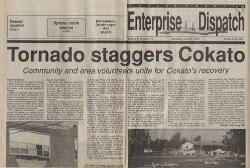 30 year anniversary of the 6.16.92 Minnesota tornado outbreak.  27 tornadoes including the Chandler F5.  Cokato near my house got nailed. #mnwx https://t.co/K6OINXtLD3 https://t.co/8COkFkWYGQ