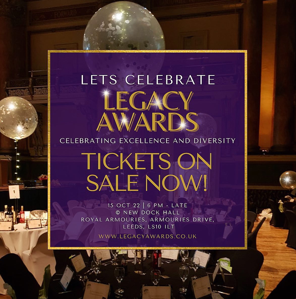 Tickets available now for leeds event of the year, LEGACY AWARDS 2022 - Link in bio 

#lawards22 #leedsbusiness #leedsbusinesses #leedsnetworking #diversityawareness #networkingevent #leedsevents #sponsorshipopportunity #sponsorshipopportunities #investmentopportunity #picoftheda