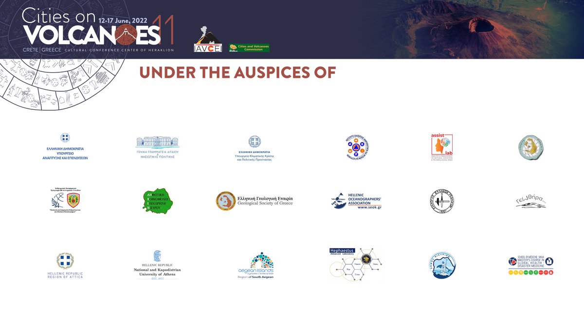 #COV11 | Auspices
At this point we would like to share with you the Organisations and Bodies that believed in #citiesonvolcanoes and supported us by providing their Auspice and recognition!